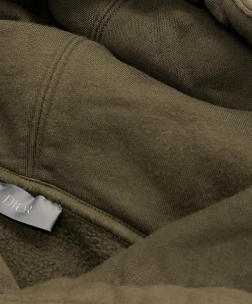 Dior（ディオール）Dior (ディオール) Atelier Embroidery Pullover Hoodie オリーブ サイズ:SIZE XXLの古着・服飾アイテム