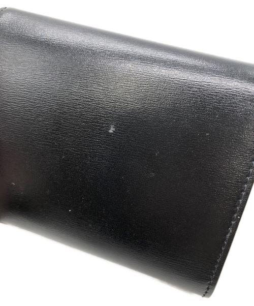 CELINE（セリーヌ）CELINE (セリーヌ) スモール フラップウォレット トリオンフ / シャイニーカーフスキン ブラックの古着・服飾アイテム