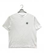maison kitsuneメゾンキツネ）の古着「BOLD FOX HEAD PATCH オーバーサイズTシャツ」｜ホワイト