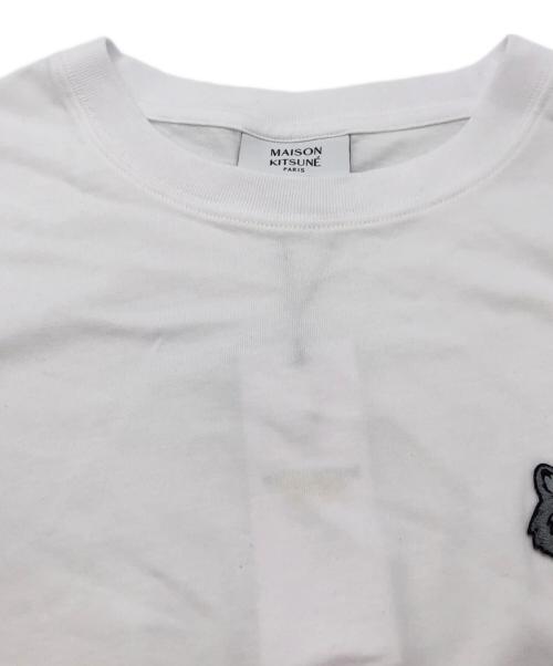 maison kitsune（メゾンキツネ）maison kitsune (メゾンキツネ) BOLD FOX HEAD PATCH オーバーサイズTシャツ ホワイト サイズ:SIZE Sの古着・服飾アイテム