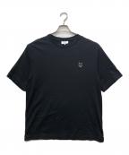 maison kitsuneメゾンキツネ）の古着「BOLD FOX HEAD PATCH オーバーサイズTシャツ」｜ブラック