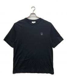 maison kitsune（メゾンキツネ）の古着「BOLD FOX HEAD PATCH オーバーサイズTシャツ」｜ブラック
