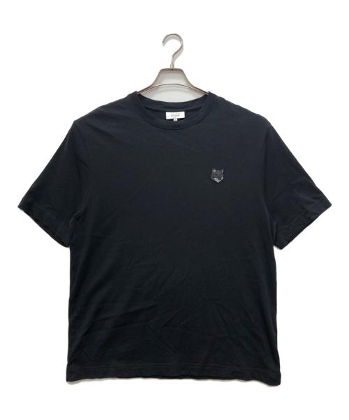 maison kitsune（メゾンキツネ）maison kitsune (メゾンキツネ) BOLD FOX HEAD PATCH オーバーサイズTシャツ ブラック サイズ:SIZE Mの古着・服飾アイテム
