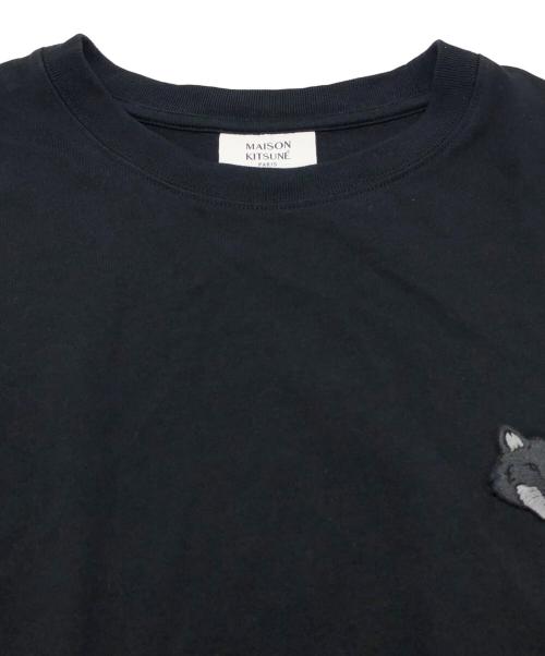 maison kitsune（メゾンキツネ）maison kitsune (メゾンキツネ) BOLD FOX HEAD PATCH オーバーサイズTシャツ ブラック サイズ:SIZE Mの古着・服飾アイテム