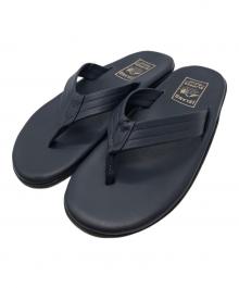 ISLAND SLIPPER（アイランドスリッパ）の古着「レザートングサンダル」｜ネイビー