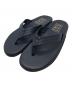ISLAND SLIPPER（アイランドスリッパ）の古着「レザートングサンダル」｜ネイビー