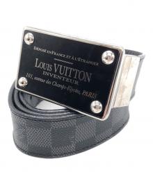 LOUIS VUITTON（ルイ ヴィトン）の古着「サンチュール・アンヴァントゥール ベルト」｜ブラック