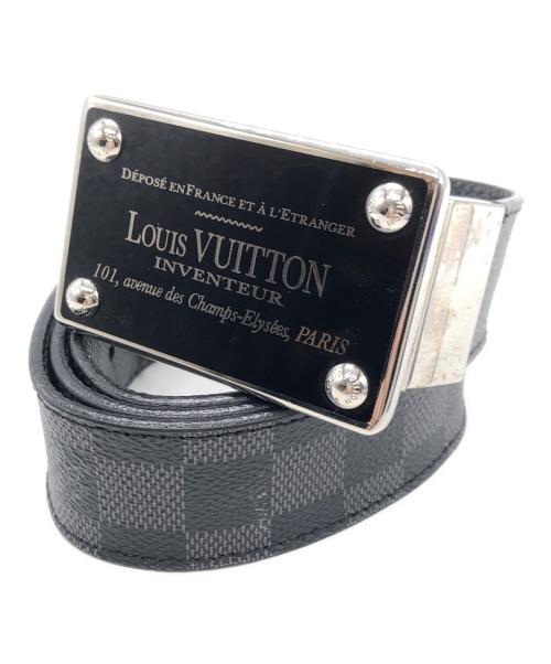 LOUIS VUITTON（ルイ ヴィトン）LOUIS VUITTON (ルイ ヴィトン) サンチュール・アンヴァントゥール ベルト ブラックの古着・服飾アイテム