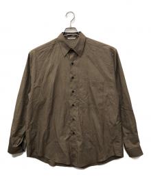 AURALEE（オーラリー）の古着「WASHED FINX TWILL BIG SHIRT」｜カーキ