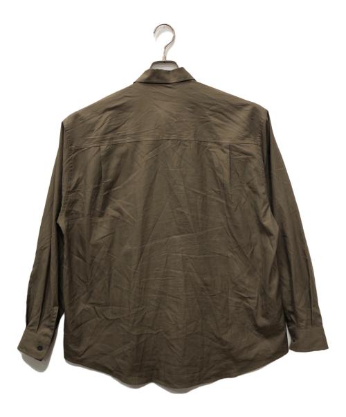 AURALEE（オーラリー）AURALEE (オーラリー) WASHED FINX TWILL BIG SHIRT カーキ サイズ:4の古着・服飾アイテム