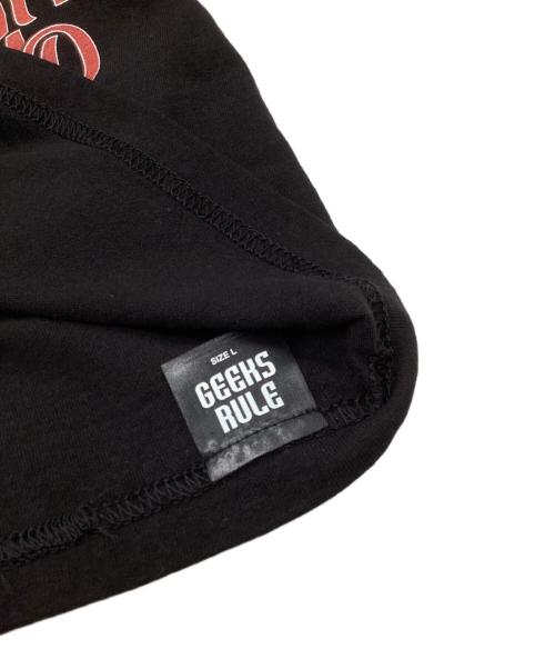 GEEKS RULES（ギークスルール）GEEKS RULES (ギークスルール) ルパン三世 (ルパンサンセイ) ルパンVS複製人間 プリントTシャツ ブラック サイズ:Lの古着・服飾アイテム