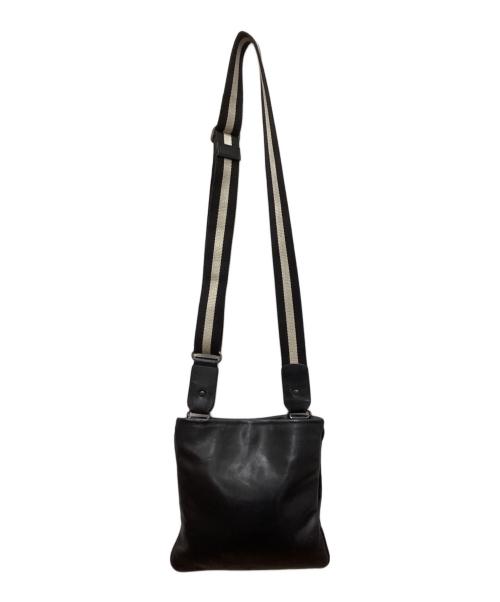 BALLY（バリー）BALLY (バリー) レザーショルダーバッグ ブラックの古着・服飾アイテム