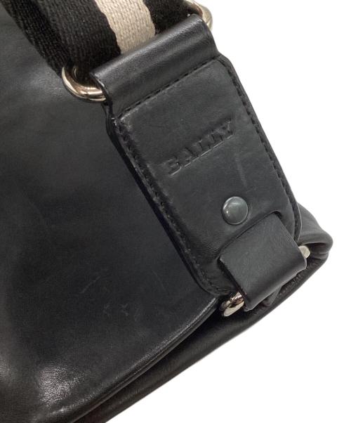 BALLY（バリー）BALLY (バリー) レザーショルダーバッグ ブラックの古着・服飾アイテム