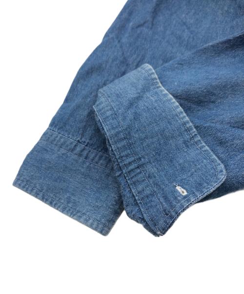HERILL（ヘリル）HERILL (ヘリル) Cotton Cashmere Brush Work Shirts ブルー サイズ:2の古着・服飾アイテム