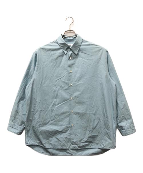 AUBETT（オーベット）AUBETT (オーベット) クリアヘビーブロードオーバーシャツ ブルー サイズ:4の古着・服飾アイテム