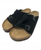 BIRKENSTOCKビルケンシュトック）の古着「チューリッヒ スウェードサンダル」｜ブラック×ベージュ