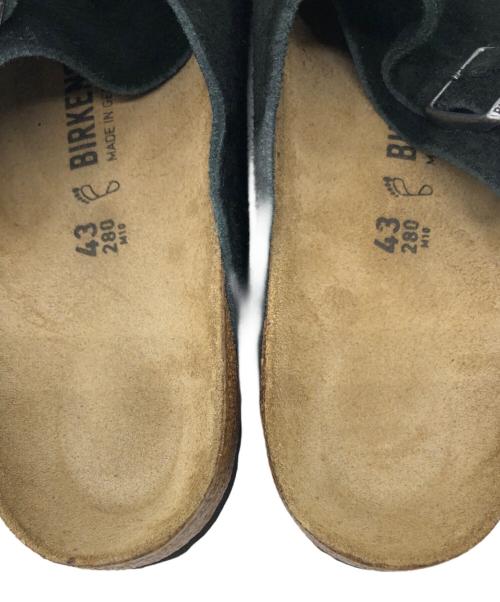 BIRKENSTOCK（ビルケンシュトック）BIRKENSTOCK (ビルケンシュトック) チューリッヒ スウェードサンダル ブラック×ベージュ サイズ:28cmの古着・服飾アイテム