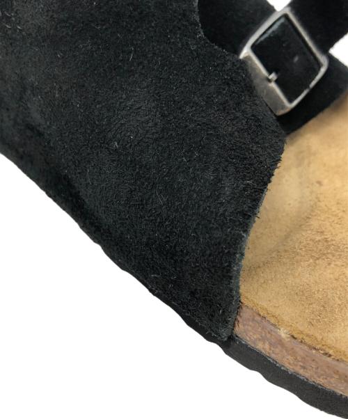 BIRKENSTOCK（ビルケンシュトック）BIRKENSTOCK (ビルケンシュトック) チューリッヒ スウェードサンダル ブラック×ベージュ サイズ:28cmの古着・服飾アイテム