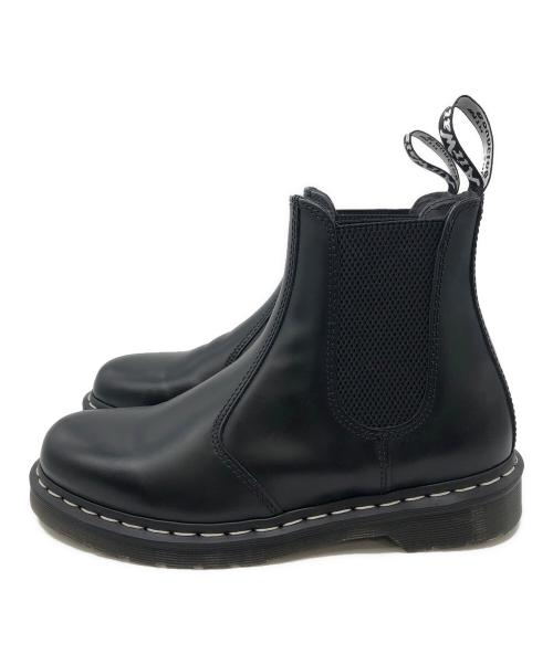Dr.Martens（ドクターマーチン）Dr.Martens (ドクターマーチン) ホワイトステッチ チェルシーブーツ ブラック サイズ:UK8の古着・服飾アイテム