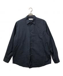 Graphpaper（グラフペーパー）の古着「BROAD L/S REGULAR COLLAR SHIRT」｜ネイビー