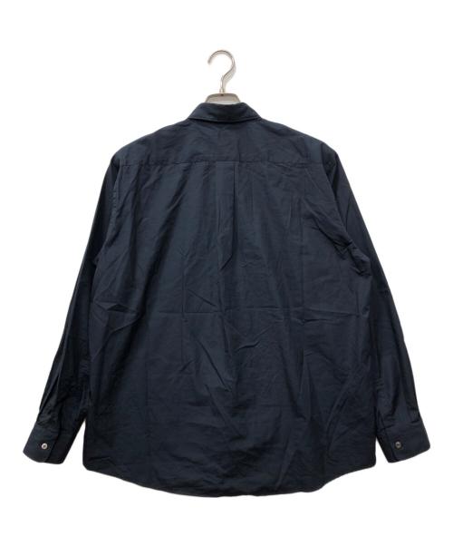 Graphpaper（グラフペーパー）Graphpaper (グラフペーパー) BROAD L/S REGULAR COLLAR SHIRT ネイビー サイズ:2の古着・服飾アイテム