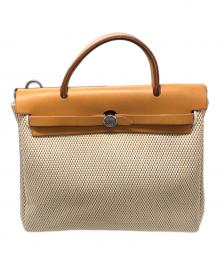 HERMES（エルメス）の古着「2WAYショルダーバッグ」｜ベージュ×ブラック