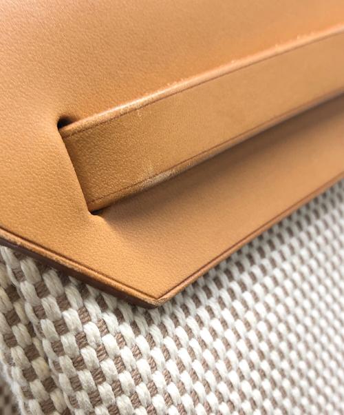HERMES（エルメス）HERMES (エルメス) 2WAYショルダーバッグ ベージュ×ブラックの古着・服飾アイテム