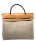 HERMES (エルメス) 2WAYショルダーバッグ ベージュ×ブラック：130000円