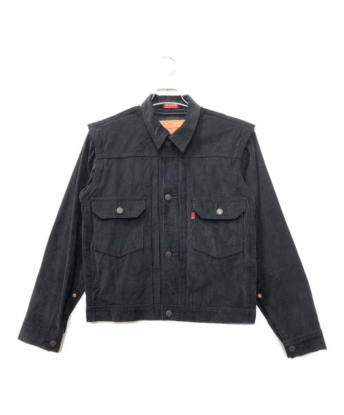 LEVI'S（リーバイス）LEVI'S (リーバイス) UNDERCOVER (アンダーカバー) コンバーチブル トラッカージャケット ブラック サイズ:XSの古着・服飾アイテム