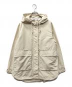 AIGLEエーグル）の古着「撥水 ラウンドヘム ビックポケット パーカジャケット」｜アイボリー