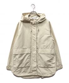 AIGLE（エーグル）の古着「撥水 ラウンドヘム ビックポケット パーカジャケット」｜アイボリー