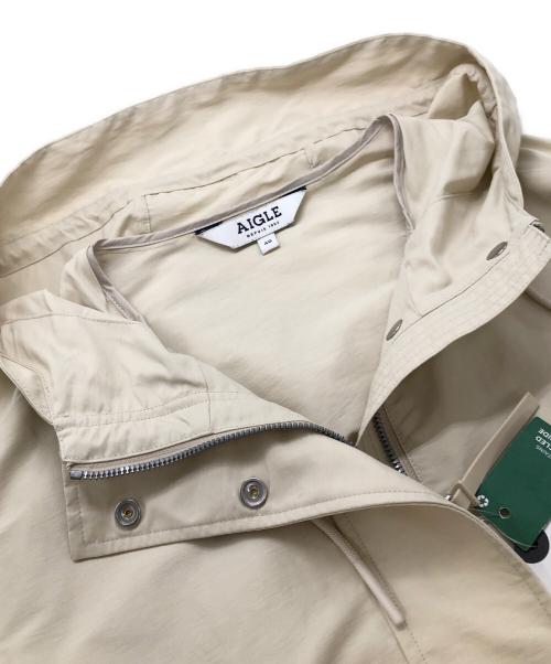 AIGLE（エーグル）AIGLE (エーグル) 撥水 ラウンドヘム ビックポケット パーカジャケット アイボリー サイズ:Ｌの古着・服飾アイテム