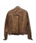 DOLCE & GABBANA (ドルチェ＆ガッバーナ) バッファローレザージャケット ブラウン サイズ:50：36000円