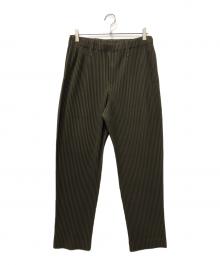 HOMME PLISSE ISSEY MIYAKE（オム プリッセ イッセイ ミヤケ）の古着「TAILORED PLEATS 3」｜グリーン