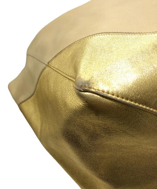 CELINE（セリーヌ）CELINE (セリーヌ) ホリゾンタルカバ トートバッグ ベージュ×ゴールド サイズ:下記参照の古着・服飾アイテム