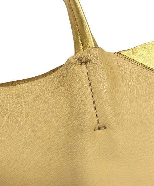 CELINE（セリーヌ）CELINE (セリーヌ) ホリゾンタルカバ トートバッグ ベージュ×ゴールド サイズ:下記参照の古着・服飾アイテム