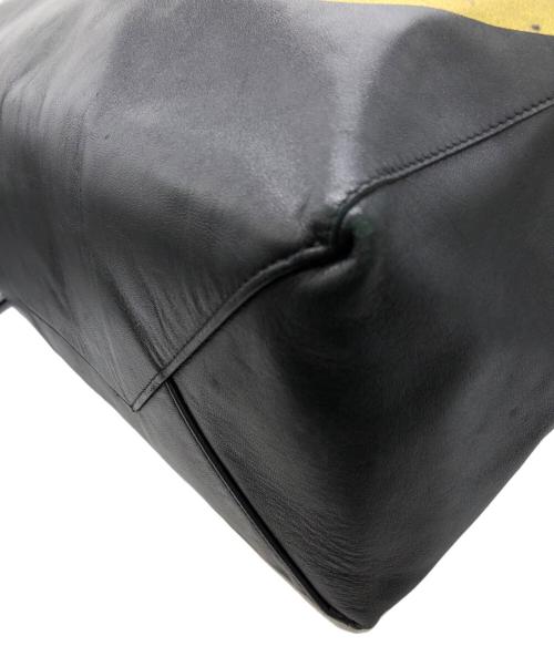 CELINE（セリーヌ）CELINE (セリーヌ) マスタングプリント バーティカルカバ トートバッグ ブラック サイズ:下記参照の古着・服飾アイテム