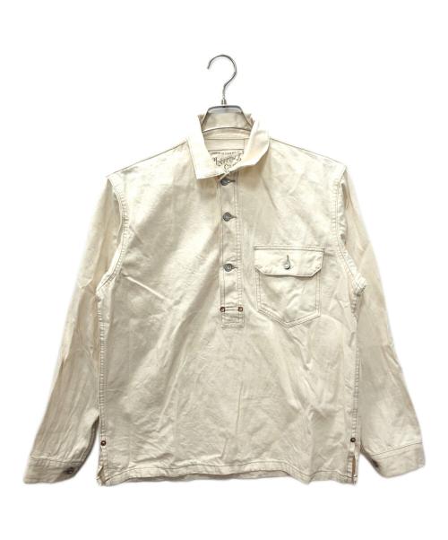 Pherrow's（フェローズ）Pherrow's (フェローズ) 10ozデニム プルオーバーワークシャツ アイボリー サイズ:SIZE 38の古着・服飾アイテム