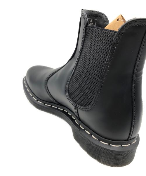 Dr.Martens（ドクターマーチン）Dr.Martens (ドクターマーチン) ホワイトステッチチェルシーブーツ ブラック サイズ:SIZE UK7 未使用品の古着・服飾アイテム