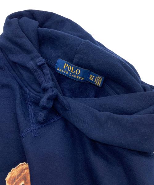 POLO RALPH LAUREN（ポロ・ラルフローレン）POLO RALPH LAUREN (ポロ・ラルフローレン) ポロベア プルオーバーパーカー ネイビー サイズ:SIZE XLの古着・服飾アイテム