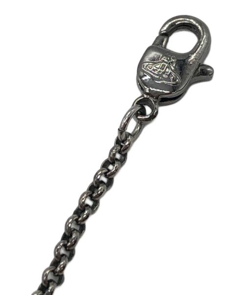 Vivienne Westwood（ヴィヴィアンウエストウッド）Vivienne Westwood (ヴィヴィアンウエストウッド) ラインストーンオーブネックレス シルバーの古着・服飾アイテム