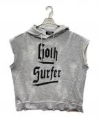 DSQUARED2ディースクエアード）の古着「Goth SURF ノースリーブ パーカー」｜グレー