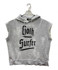 DSQUARED2（ディースクエアード）の古着「Goth SURF ノースリーブ パーカー」｜グレー