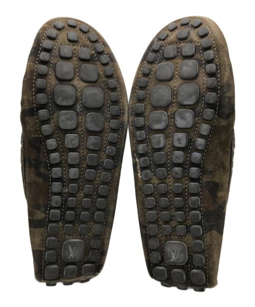 LOUIS VUITTON（ルイ ヴィトン）LOUIS VUITTON (ルイ ヴィトン) カモフラドライビングシューズ オリーブ サイズ:8の古着・服飾アイテム
