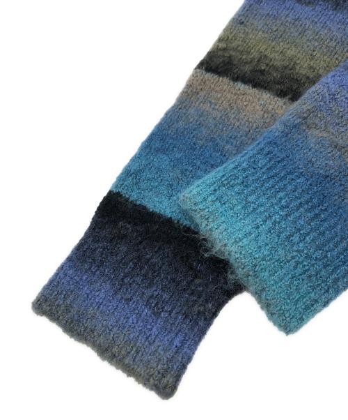 PS Paul Smith（ＰＳポールスミス）PS Paul Smith (ＰＳポールスミス) Gradient Stripeニット ブルー サイズ:XLの古着・服飾アイテム