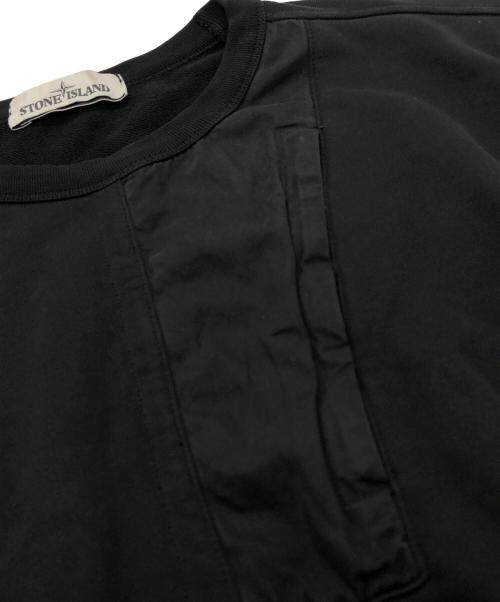 STONE ISLAND（ストーンアイランド）STONE ISLAND (ストーンアイランド) ZIPPER POCKET SWEAT SHIRTS ブラック サイズ:Mの古着・服飾アイテム