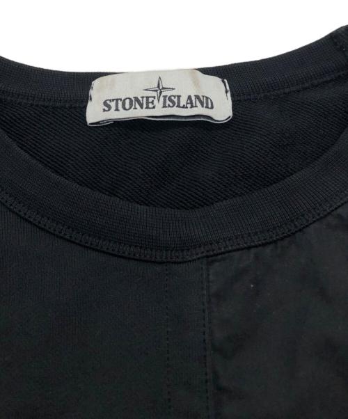 STONE ISLAND（ストーンアイランド）STONE ISLAND (ストーンアイランド) ZIPPER POCKET SWEAT SHIRTS ブラック サイズ:Mの古着・服飾アイテム