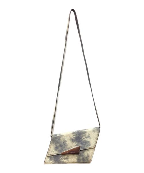 Acne studios（アクネ ストゥディオズ）Acne studios (アクネ ストゥディオズ) OFF-WHITE & GRAY MICRO DISTORTION BAG グレーの古着・服飾アイテム