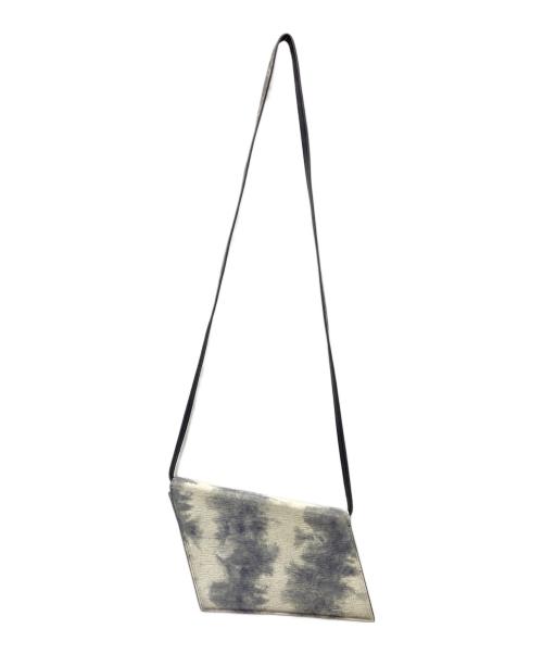 Acne studios（アクネ ストゥディオズ）Acne studios (アクネ ストゥディオズ) OFF-WHITE & GRAY MICRO DISTORTION BAG グレーの古着・服飾アイテム