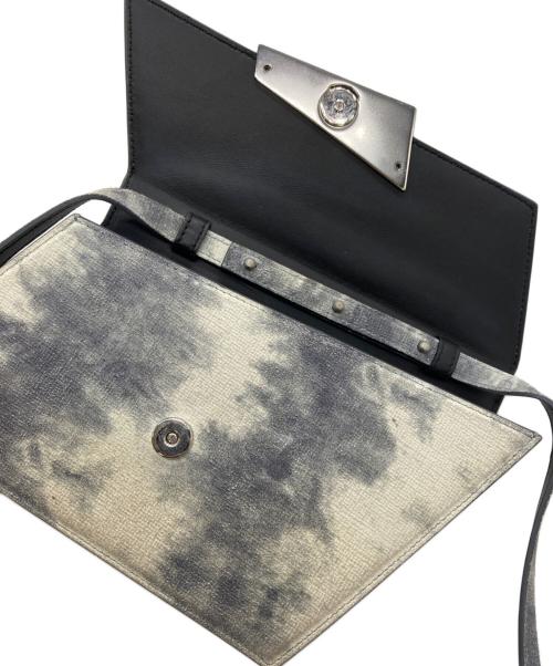 Acne studios（アクネ ストゥディオズ）Acne studios (アクネ ストゥディオズ) OFF-WHITE & GRAY MICRO DISTORTION BAG グレーの古着・服飾アイテム